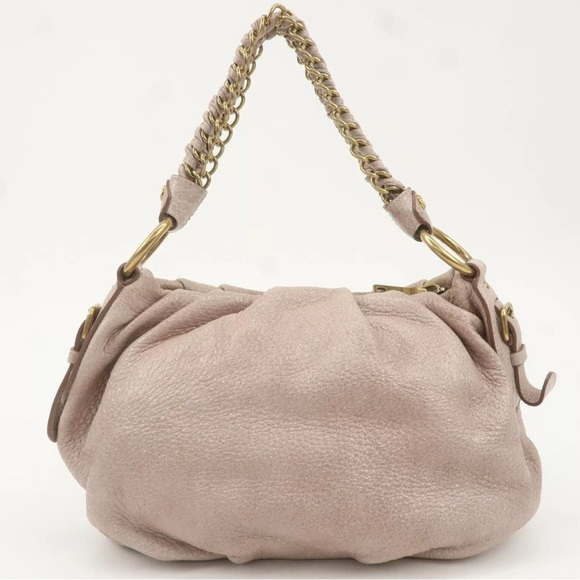 ✨💎PRADA💎✨Metallic Suede Hobo w/ Braided Strap w/ COA and Dustbag - Picture 14 of 16